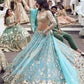 Sehen Sie umwerfend aus in diesem wunderschönen cremefarbenen Lehenga-Set