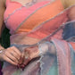 Havy Soft Tabby Organza Fabric With Beutiful Multy Prints Saree