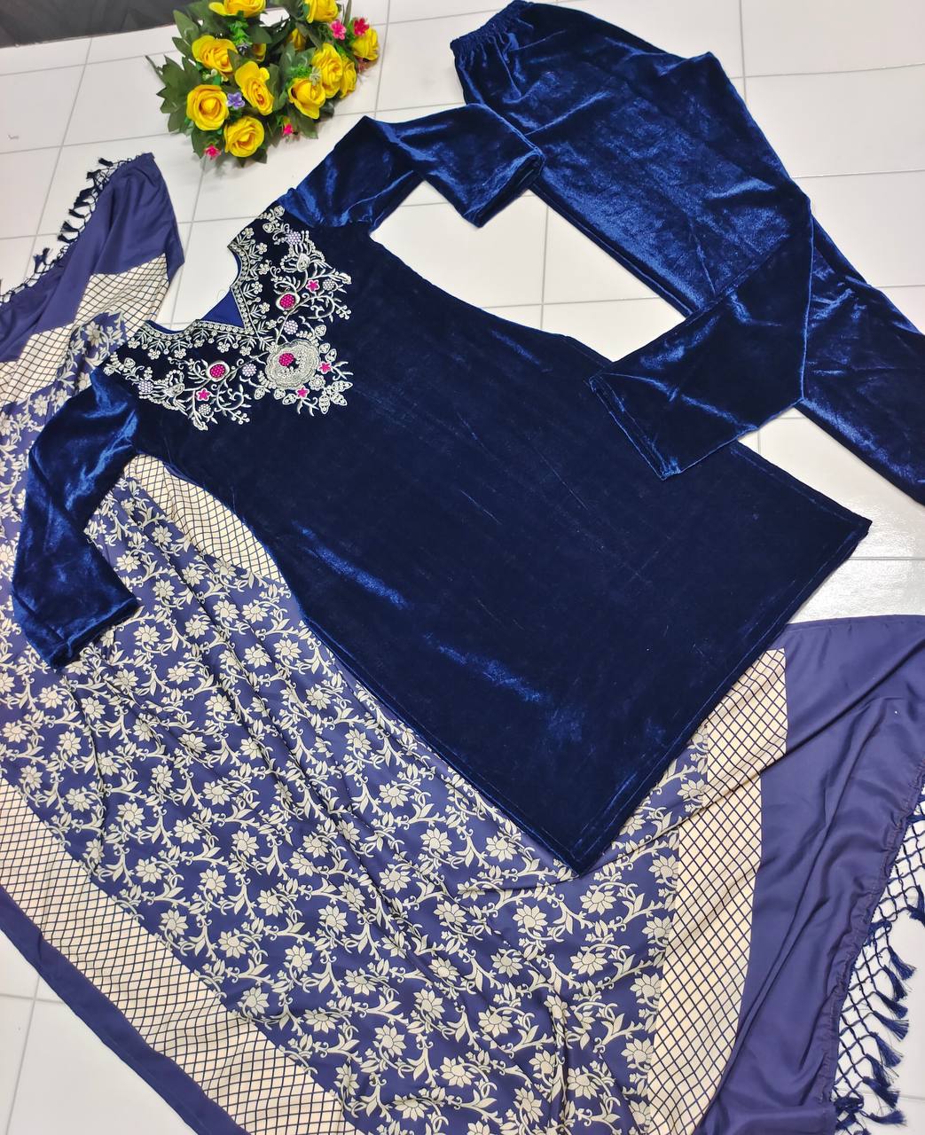 NEW STITCHED COLLECTION TOP WITH BOTTOM WITH DUPATTA SET