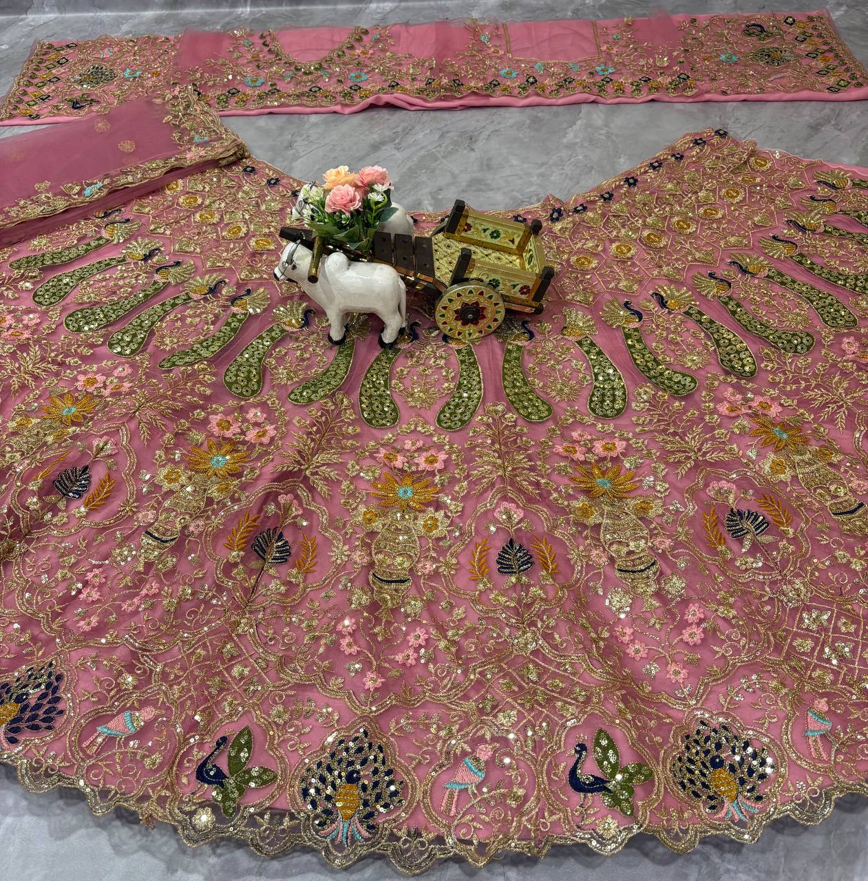Launching 4 meter flared Butterfly Net Lehenga