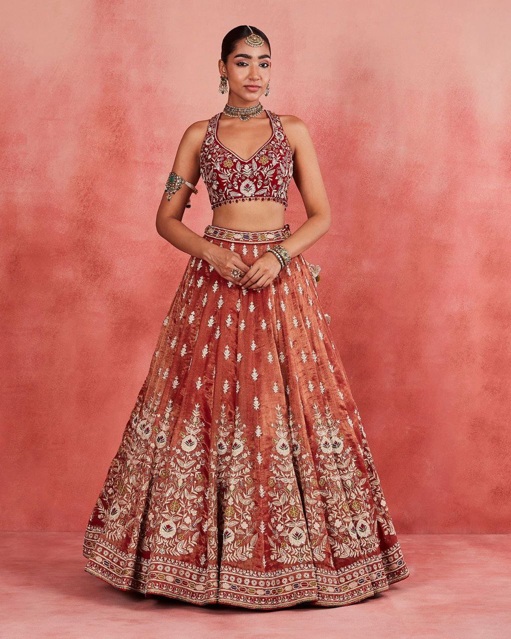 Premium Rolex Silk Embellished With Beautiful Embroidery Lehenga