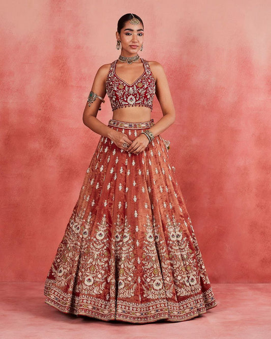 Premium Rolex Silk Embellished With Beautiful Embroidery Lehenga