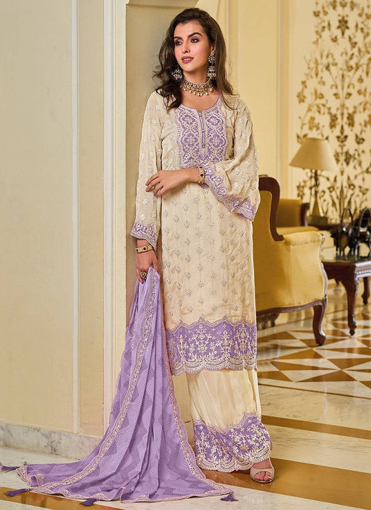 NEW DESIGNER HEAVY FUAX GEORGETTE PAKISHTANI SUIT SET