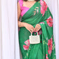 New Tebi silk with designer handwork saree