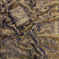 Hochwertiges schwarzes Rangoli-Seidensari
