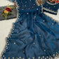 Presenting You Most Beautiful Latest Wal With Moti Work Saree Collection