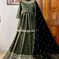 Featuring chinon silk kurti & lehenga with elegant dupatta