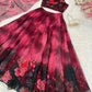 Pure Organza digital Print Jari work lehnga