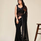 Georgette saree with sequins border work