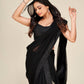 Georgette saree with sequins border work