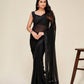 Georgette saree with sequins border work