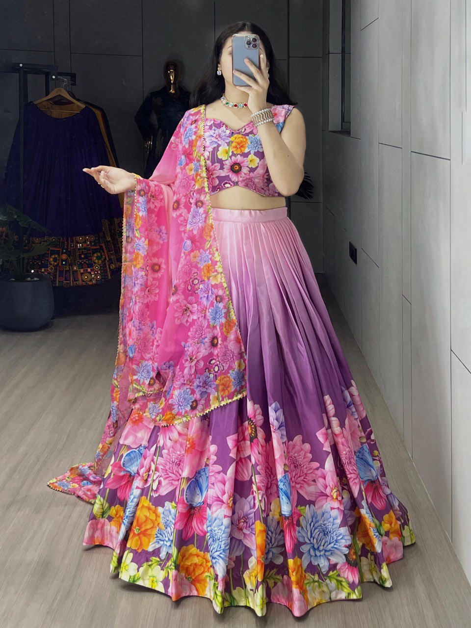 Latest Exclusive Printed lehenga creation