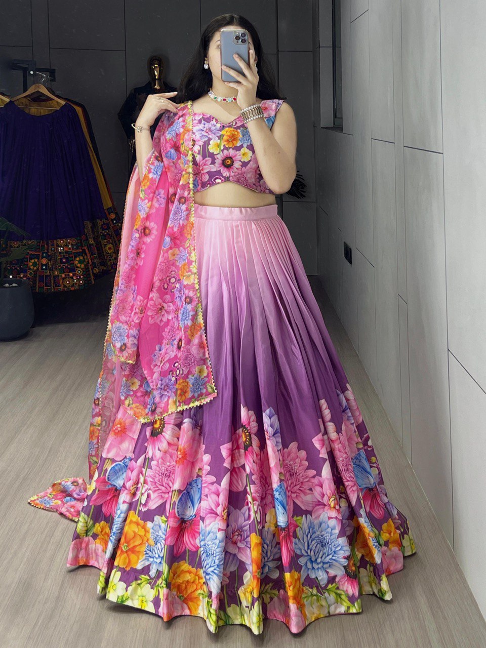 Latest Exclusive Printed lehenga creation