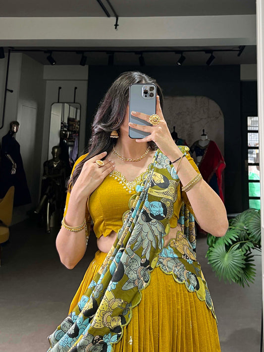 Célébrez le charme de la culture indienne avec ce magnifique ensemble lehenga