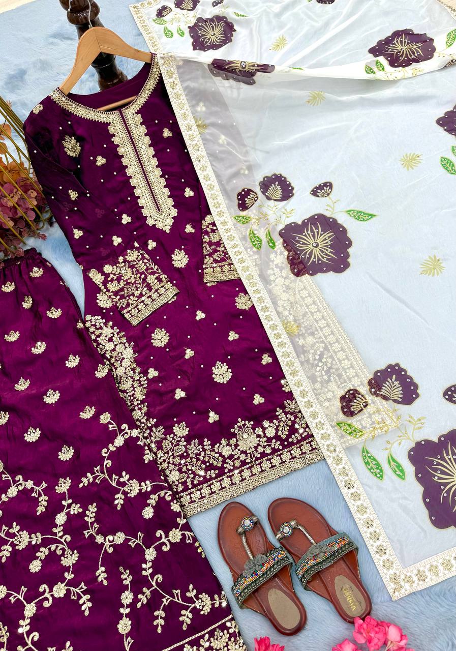 PREMIUM DESIGNER READYMADE TOP PLAZZO COLLECTIONS