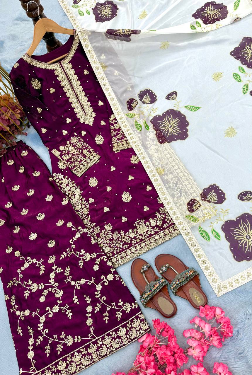 PREMIUM DESIGNER READYMADE TOP PLAZZO COLLECTIONS