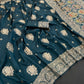 Pure Gold Zari With Heavy Zalar Saree