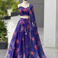 Sehen Sie umwerfend aus in diesem wunderschönen cremefarbenen Lehenga-Set