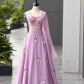 Pure Georgette Hand Painted lehnga