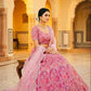 Premium Quality Butterfly Net Coding Embroidery Sequins Work Lehenga