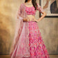 Premium Quality Butterfly Net Coding Embroidery Sequins Work Lehenga