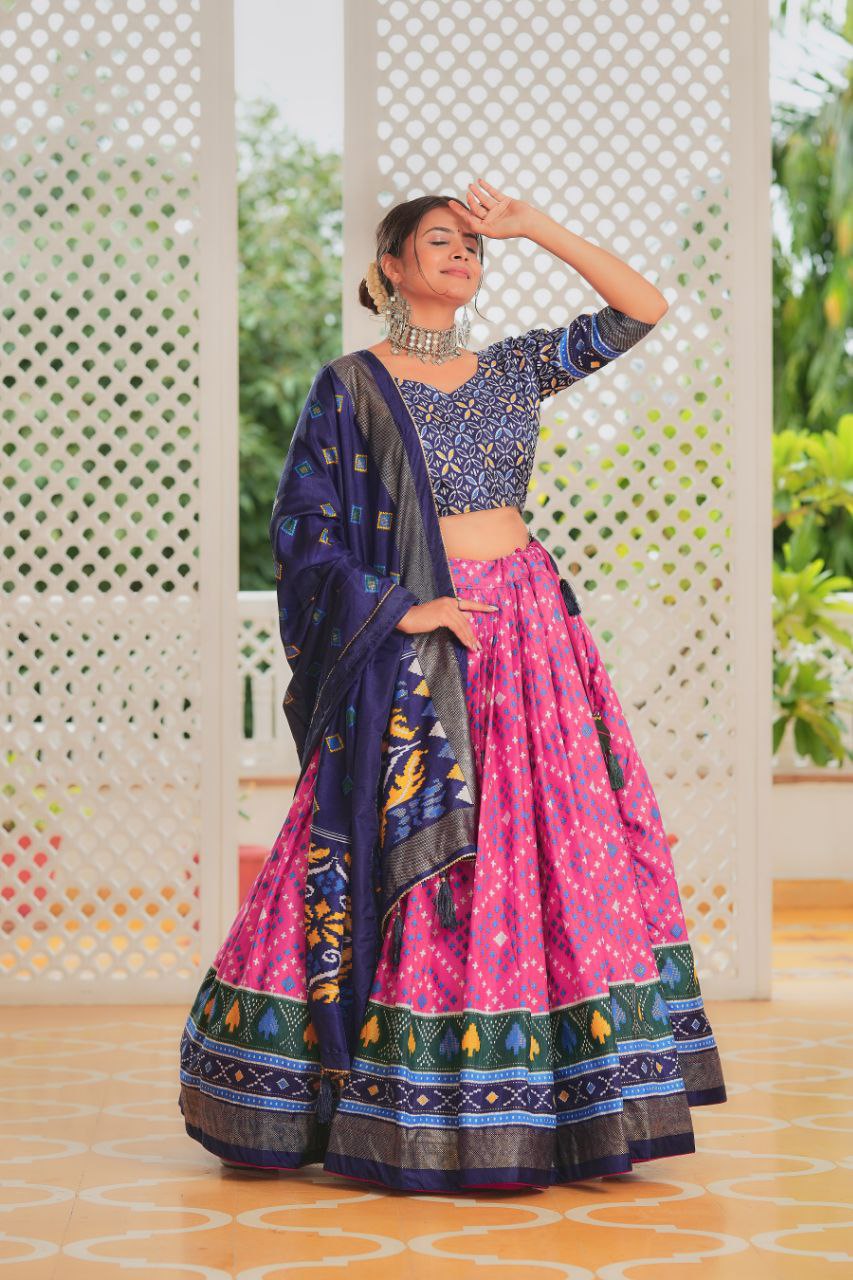 Heavy Minakari Print With Foil Print Work Lehenga Choli