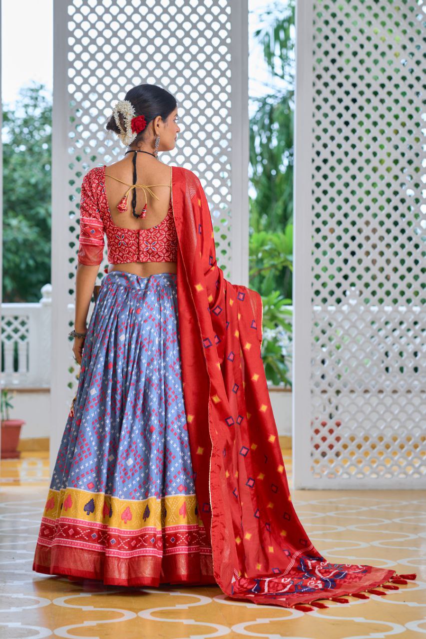 Heavy Minakari Print With Foil Print Work Lehenga Choli