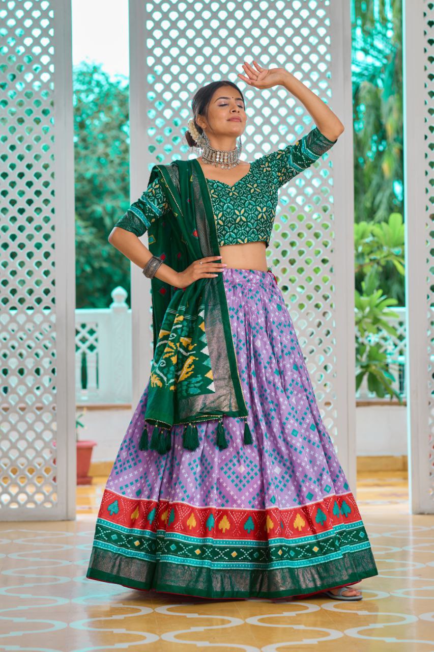 Heavy Minakari Print With Foil Print Work Lehenga Choli