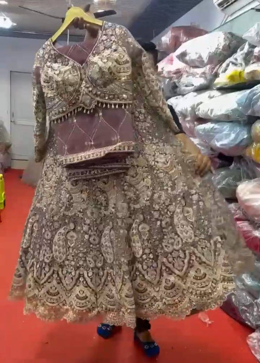 Feiern Sie den Charme der indischen Kultur mit diesem wunderschönen Lehenga-Set