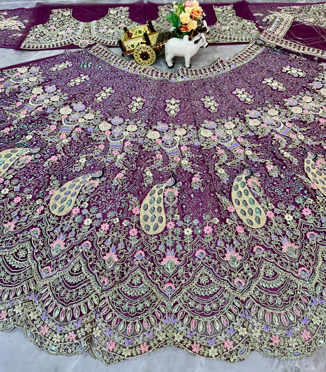 Feiern Sie den Charme der indischen Kultur mit diesem wunderschönen Lehenga-Set