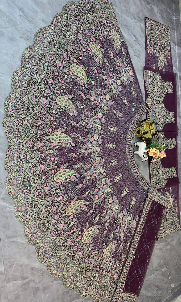 Feiern Sie den Charme der indischen Kultur mit diesem wunderschönen Lehenga-Set