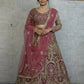 Premium Quality Butterfly Net Embroidery Sequins Work with Can-Can & Canvas Patta Lehenga