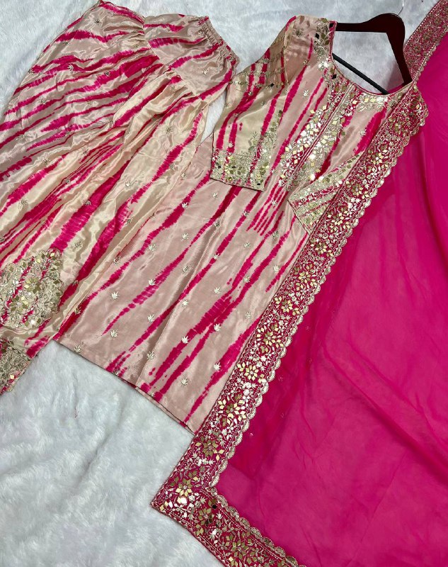 New Ready-made Collection With Pure Chinnon Silk Suit