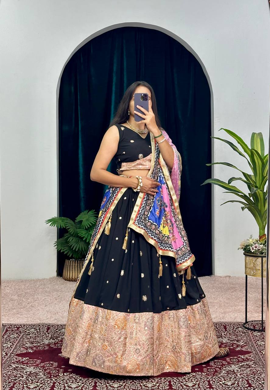 NEW SUPERHIT TRENDING FAUX GEORGETTE LEHENGA