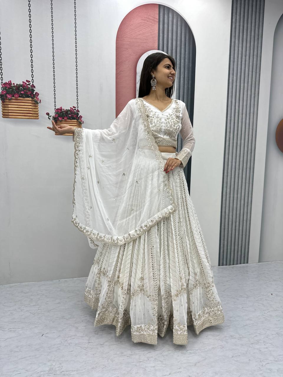 Launching Embroidered Lehenga Choli