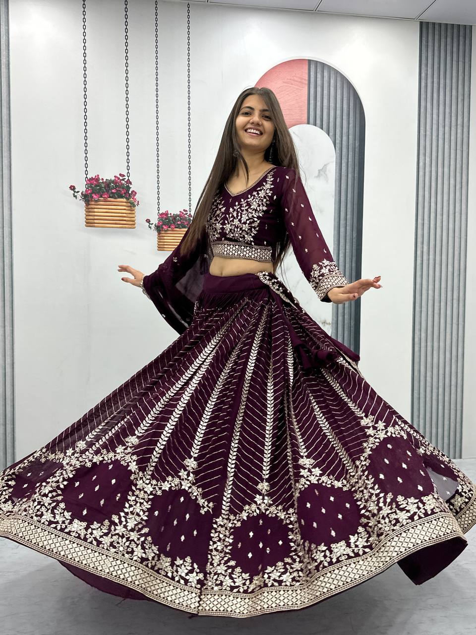 Launching Embroidered Lehenga Choli