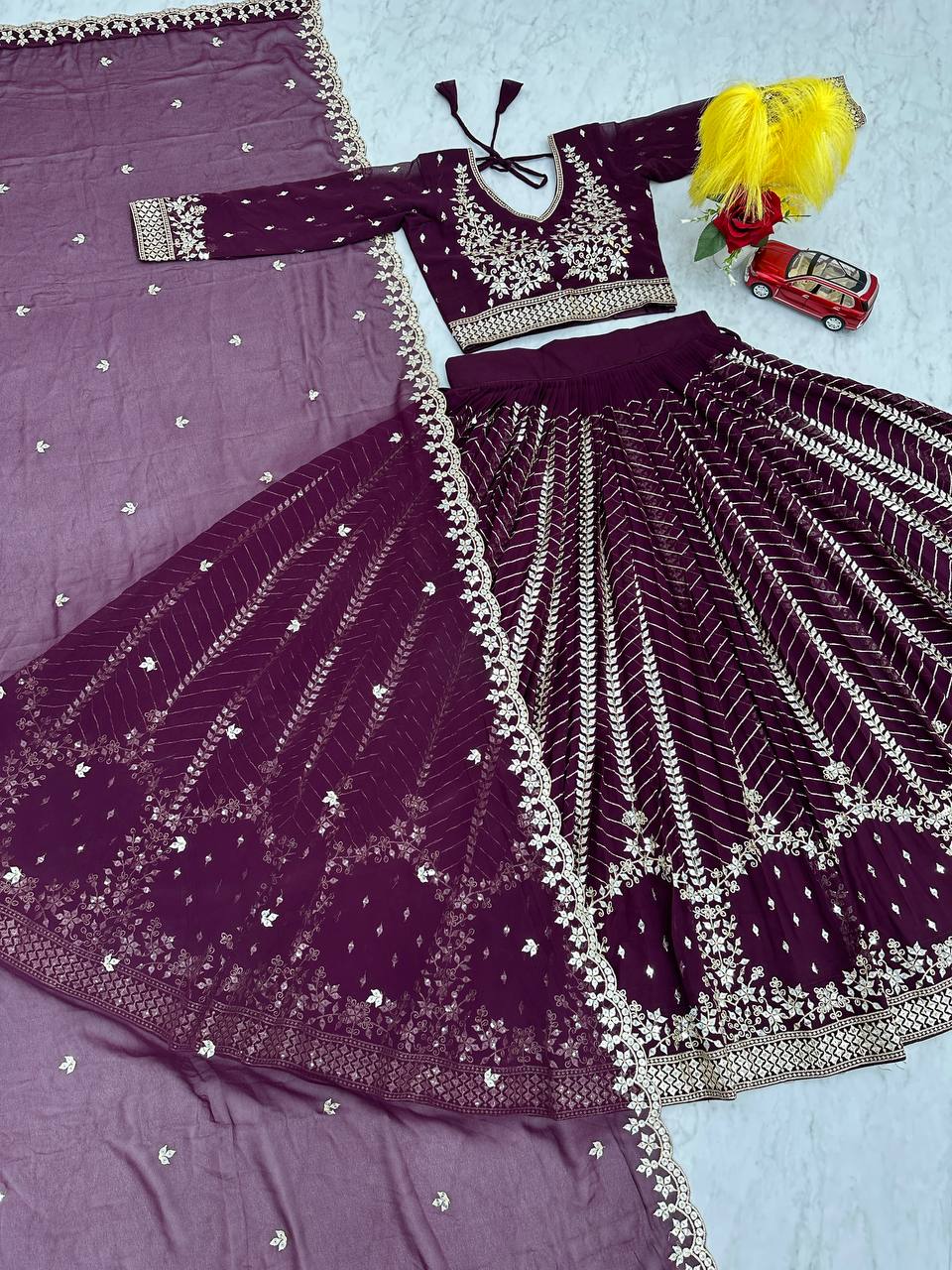 Launching Embroidered Lehenga Choli