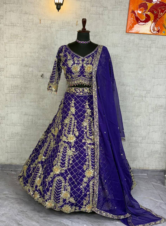 Launching 4 meter flared Premium Quality Tubby Silk Lehenga