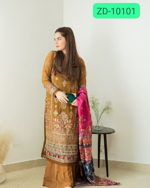 New Designer Party Sharara Suit & Dupatta Set