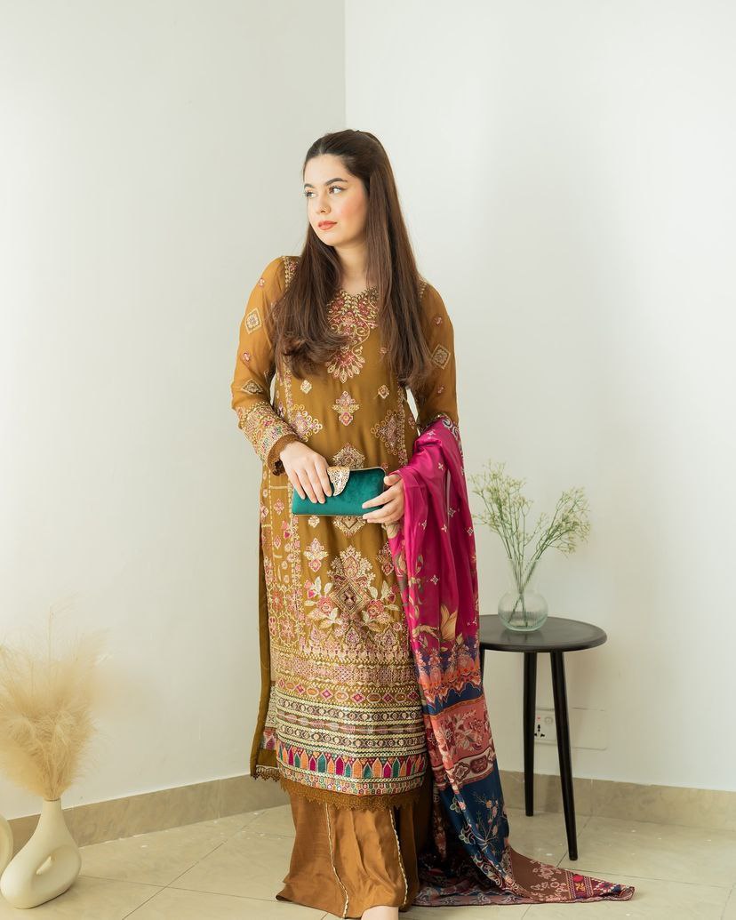 New Designer Party Sharara Suit & Dupatta Set