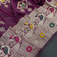 Pure Gold Zari With Heavy Zalar Saree