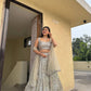 Premium Quality Faux Georgette Embroidery Sequins Work Lehenga