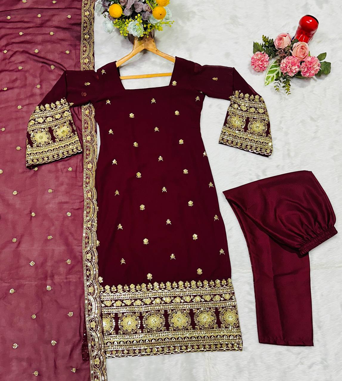 PREMIUM READYMADE ANARKALI SUIT SET