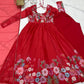 PURE SOFT ORGANJA SILK FABRIC FULLY FLAIR KALI PATTERN ANARKALI SUIT