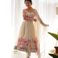 PURE SOFT ORGANJA SILK FABRIC FULLY FLAIR KALI PATTERN ANARKALI SUIT