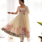 PURE SOFT ORGANJA SILK FABRIC FULLY FLAIR KALI PATTERN ANARKALI SUIT