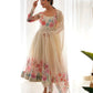 PURE SOFT ORGANJA SILK FABRIC FULLY FLAIR KALI PATTERN ANARKALI SUIT