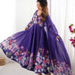 PURE SOFT ORGANJA SILK FABRIC FULLY FLAIR KALI PATTERN ANARKALI SUIT