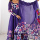 PURE SOFT ORGANJA SILK FABRIC FULLY FLAIR KALI PATTERN ANARKALI SUIT