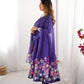 PURE SOFT ORGANJA SILK FABRIC FULLY FLAIR KALI PATTERN ANARKALI SUIT